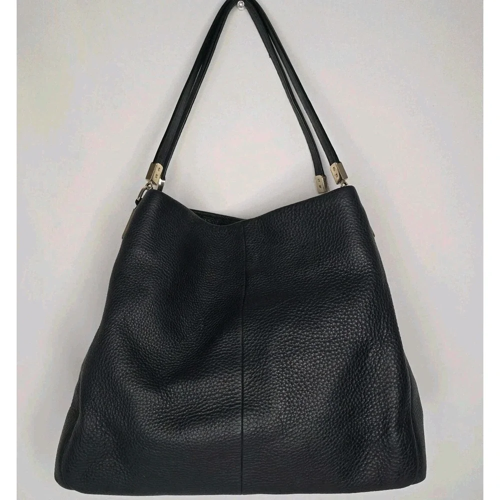 Coach Phoebe Madison Boho Leather Shoulder Bag Hobo Dark Midnight Navy F34495